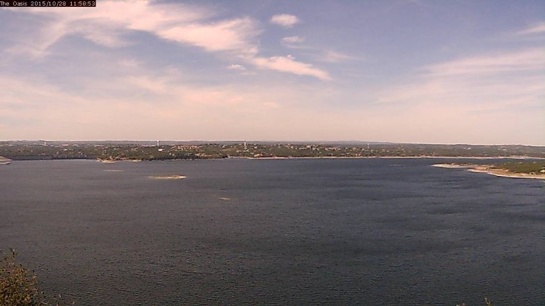 Lake Travis webcam, October 28, 2015 11:05 AM CT