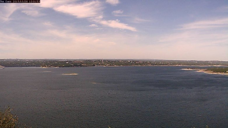 Lake Travis webcam, October 28, 2015 11:10 AM CT