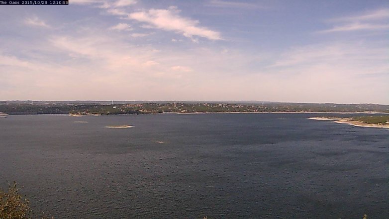 Lake Travis webcam, October 28, 2015 11:15 AM CT