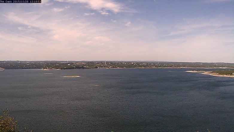 Lake Travis webcam, October 28, 2015 11:25 AM CT