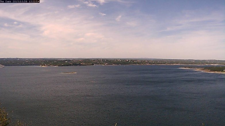 Lake Travis webcam, October 28, 2015 11:30 AM CT