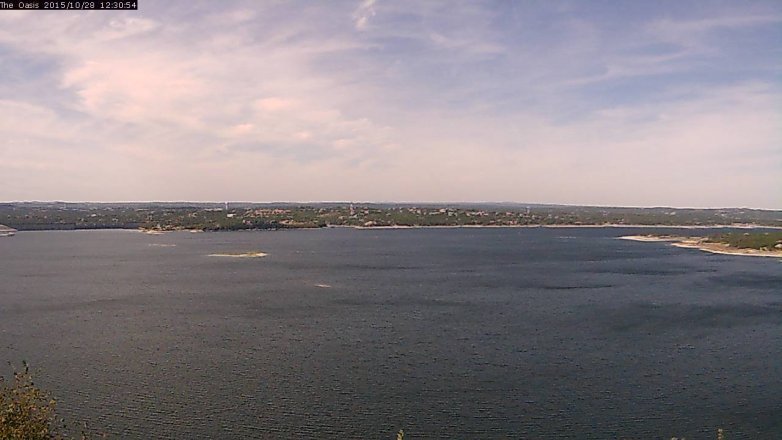 Lake Travis webcam, October 28, 2015 11:35 AM CT