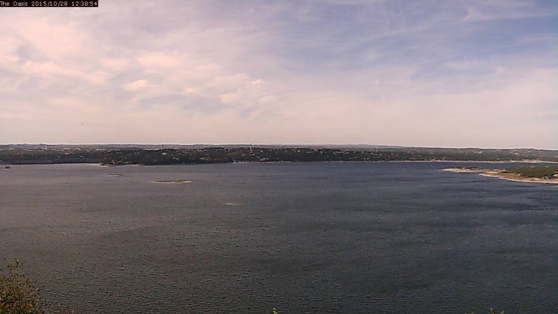 Lake Travis webcam, October 28, 2015 11:45 AM CT