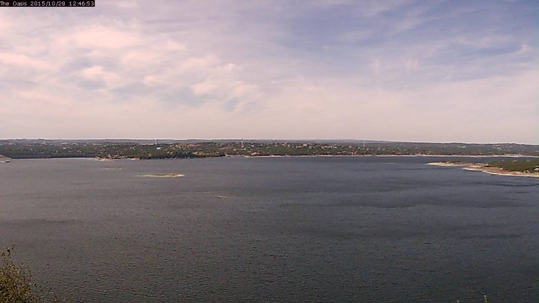 Lake Travis webcam, October 28, 2015 11:55 AM CT