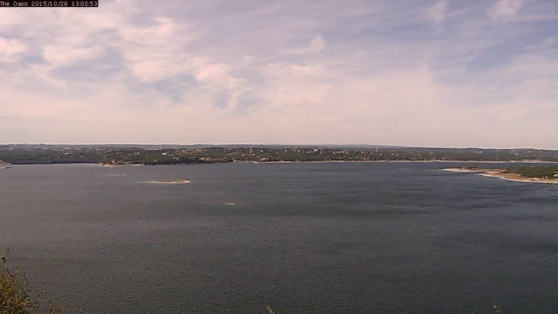 Lake Travis webcam, October 28, 2015 12:10 PM CT