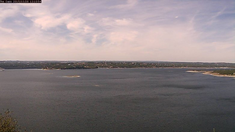 Lake Travis webcam, October 28, 2015 12:15 PM CT