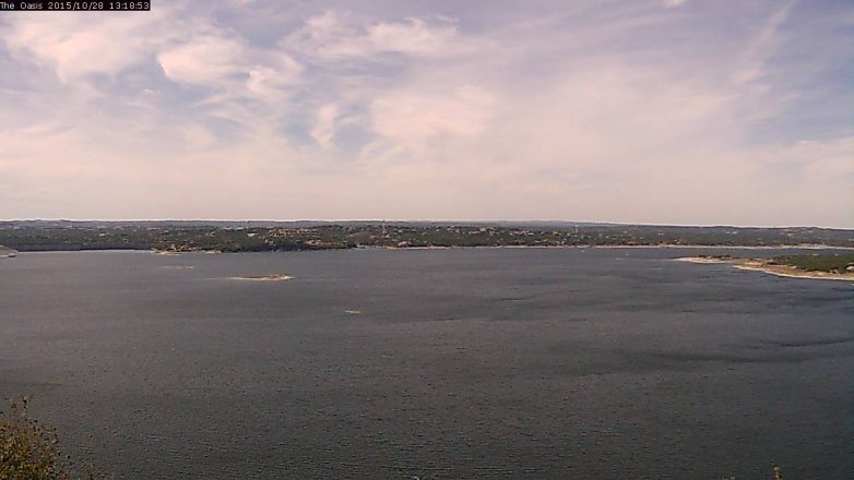 Lake Travis webcam, October 28, 2015 12:25 PM CT