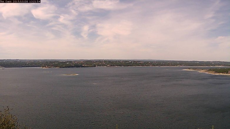 Lake Travis webcam, October 28, 2015 12:30 PM CT
