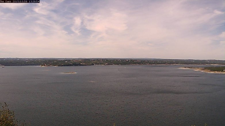 Lake Travis webcam, October 28, 2015 12:35 PM CT