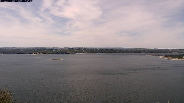 Lake Travis webcam, October 28, 2015 12:45 PM CT