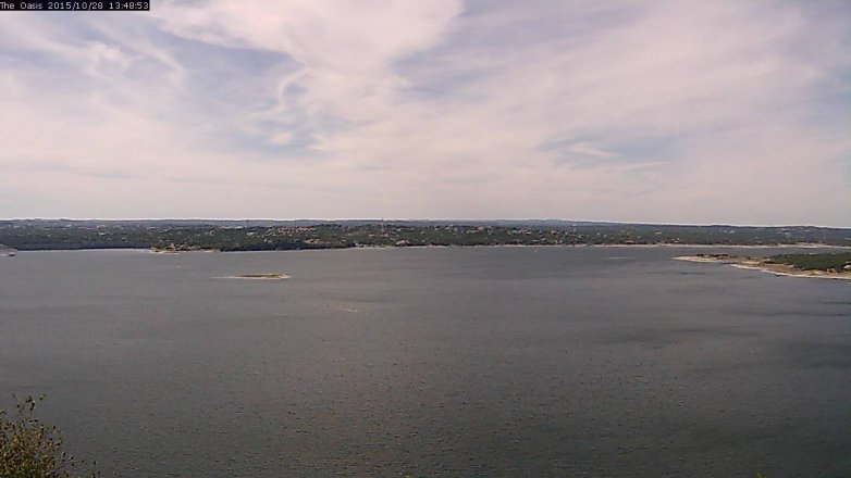Lake Travis webcam, October 28, 2015 12:55 PM CT