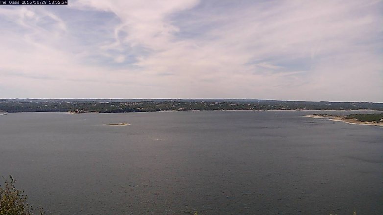Lake Travis webcam, October 28, 2015 1:00 PM CT