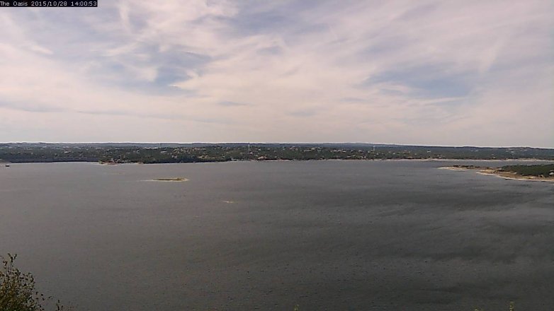 Lake Travis webcam, October 28, 2015 1:05 PM CT