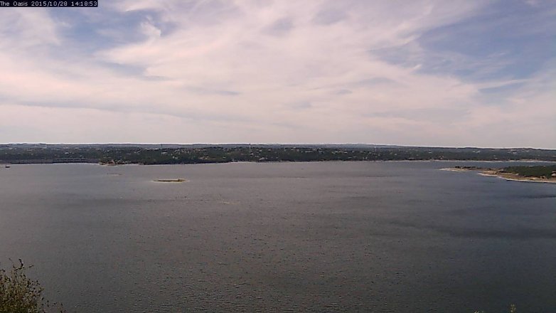 Lake Travis webcam, October 28, 2015 1:25 PM CT