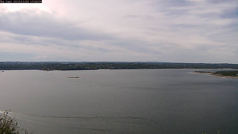 Lake Travis webcam, October 28, 2015 2:15 PM CT