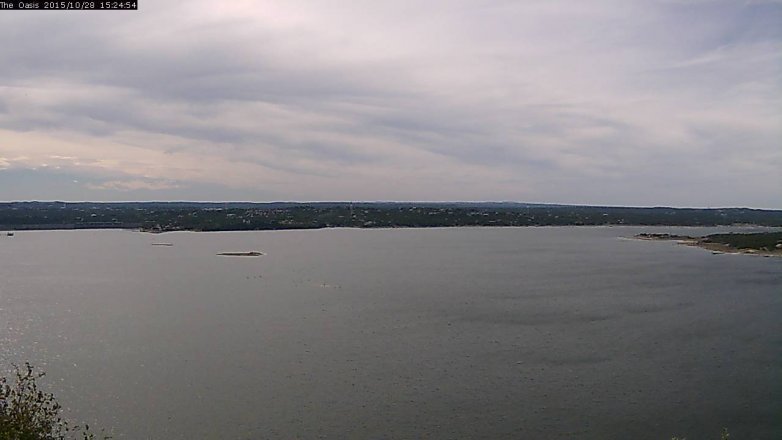 Lake Travis webcam, October 28, 2015 2:30 PM CT