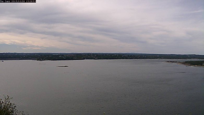 Lake Travis webcam, October 28, 2015 2:35 PM CT
