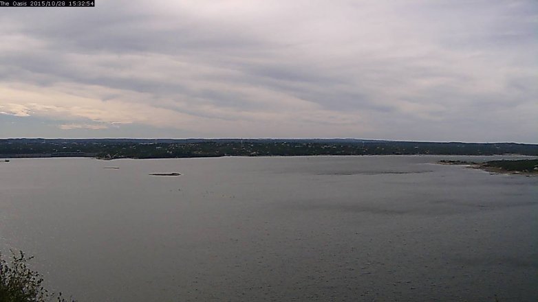 Lake Travis webcam, October 28, 2015 2:40 PM CT