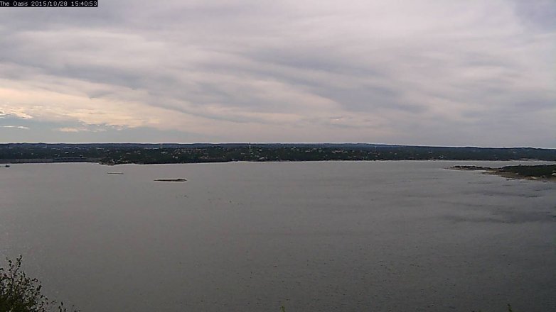 Lake Travis webcam, October 28, 2015 2:45 PM CT