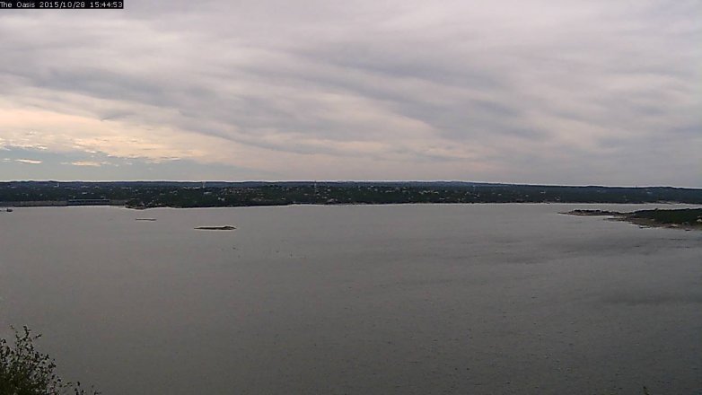 Lake Travis webcam, October 28, 2015 2:50 PM CT