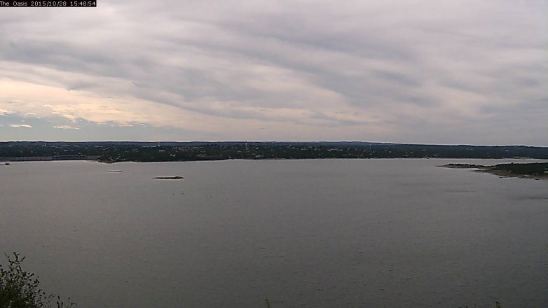 Lake Travis webcam, October 28, 2015 2:55 PM CT