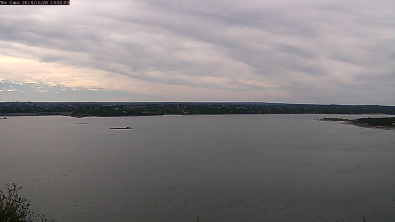 Lake Travis webcam, October 28, 2015 3:00 PM CT