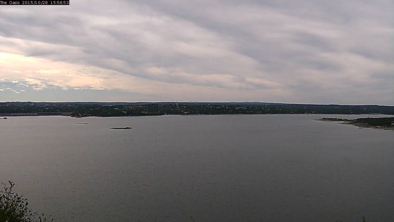 Lake Travis webcam, October 28, 2015 3:10 PM CT