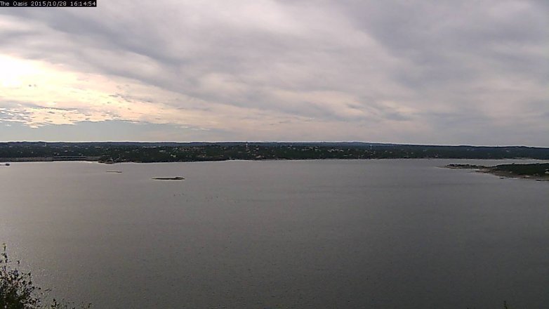 Lake Travis webcam, October 28, 2015 3:20 PM CT