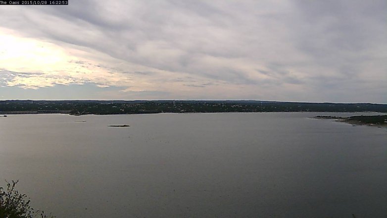 Lake Travis webcam, October 28, 2015 3:30 PM CT