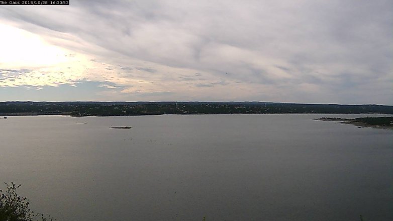 Lake Travis webcam, October 28, 2015 3:40 PM CT
