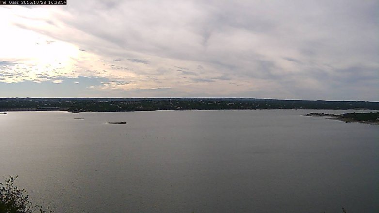 Lake Travis webcam, October 28, 2015 3:45 PM CT