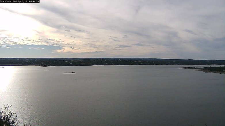 Lake Travis webcam, October 28, 2015 3:55 PM CT