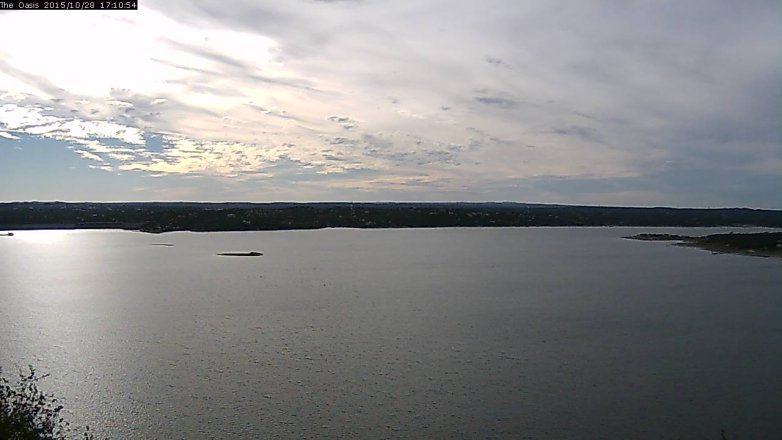 Lake Travis webcam, October 28, 2015 4:15 PM CT