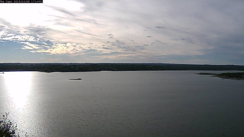 Lake Travis webcam, October 28, 2015 4:20 PM CT