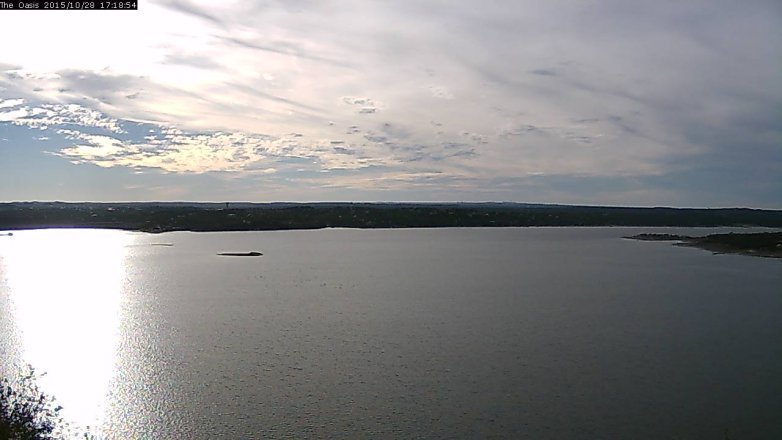 Lake Travis webcam, October 28, 2015 4:25 PM CT
