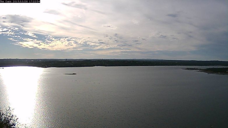 Lake Travis webcam, October 28, 2015 4:30 PM CT