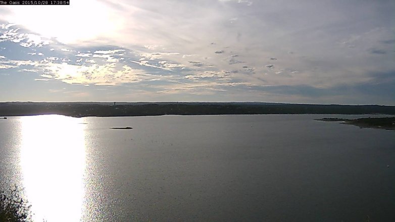 Lake Travis webcam, October 28, 2015 4:45 PM CT