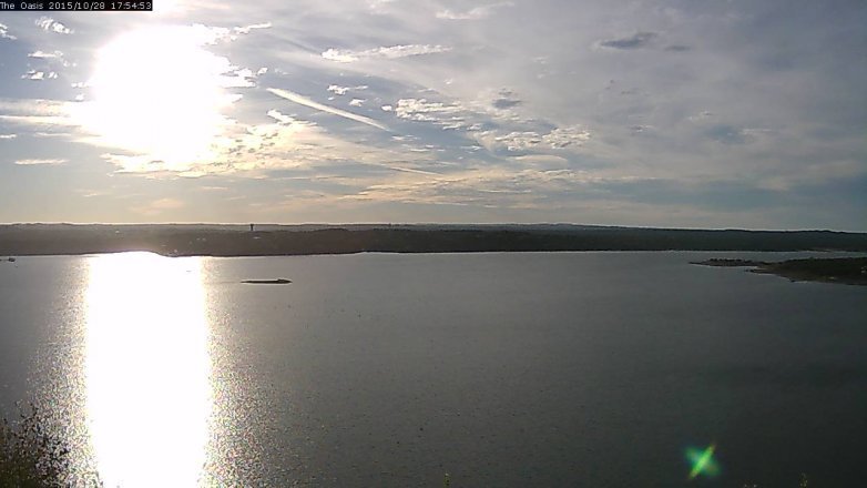 Lake Travis webcam, October 28, 2015 5:00 PM CT