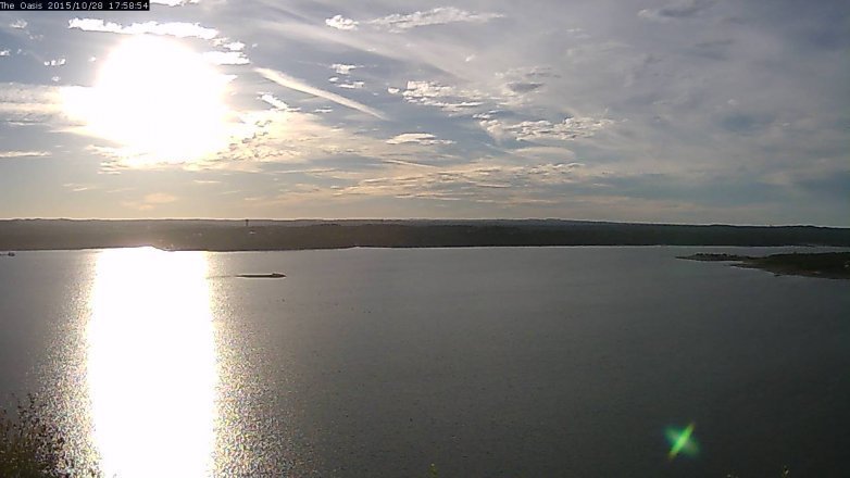 Lake Travis webcam, October 28, 2015 5:05 PM CT