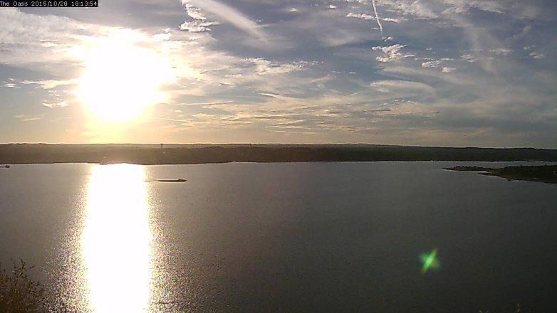 Lake Travis webcam, October 28, 2015 5:20 PM CT