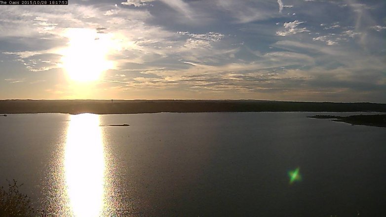 Lake Travis webcam, October 28, 2015 5:25 PM CT