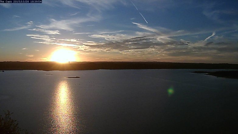 Lake Travis webcam, October 28, 2015 5:45 PM CT