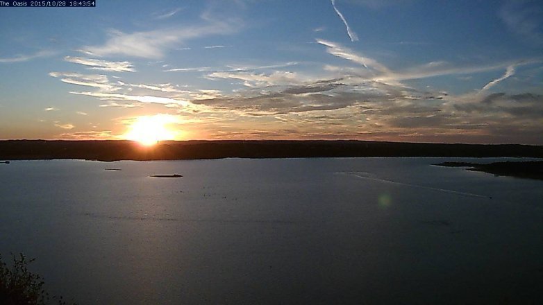 Lake Travis webcam, October 28, 2015 5:50 PM CT