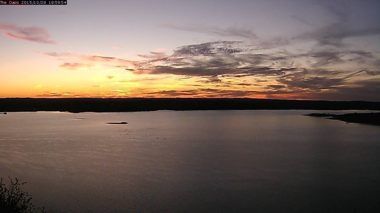 Lake Travis webcam, October 28, 2015 6:05 PM CT
