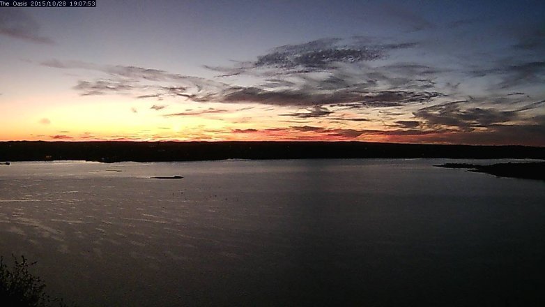Lake Travis webcam, October 28, 2015 6:15 PM CT