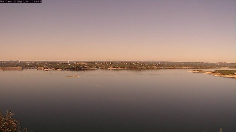 Lake Travis webcam, October 29, 2015 10:05 AM CT