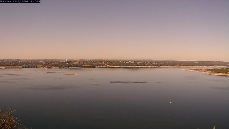 Lake Travis webcam, October 29, 2015 10:15 AM CT