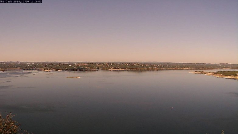 Lake Travis webcam, October 29, 2015 10:25 AM CT