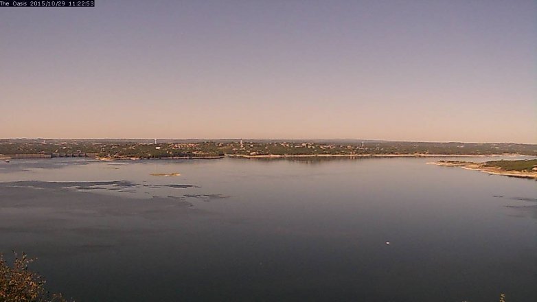 Lake Travis webcam, October 29, 2015 10:30 AM CT