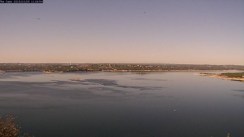 Lake Travis webcam, October 29, 2015 10:35 AM CT